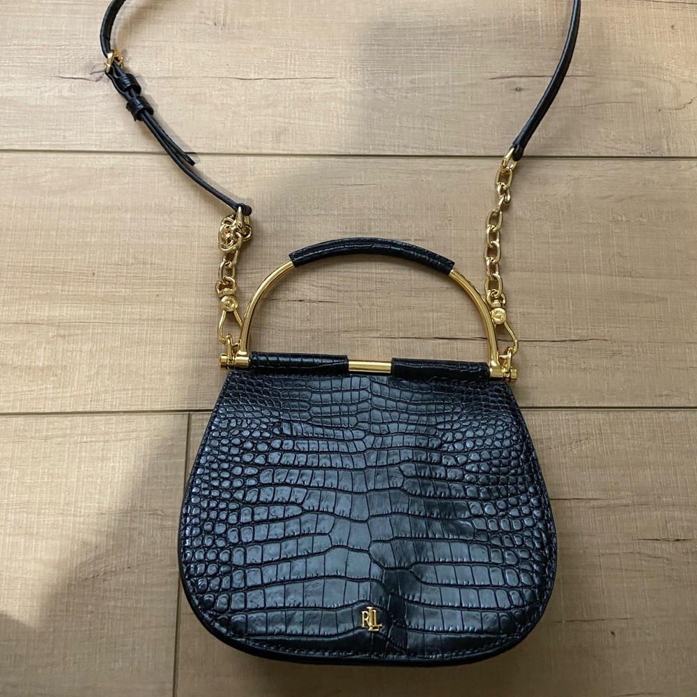 Ralph Lauren Faux Crocodile Bag
